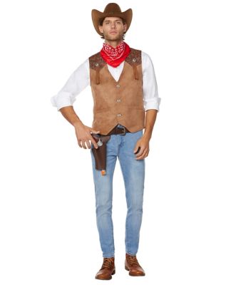 Adult Western Cowboy Plus Size Costume Kit - Spirithalloween.com